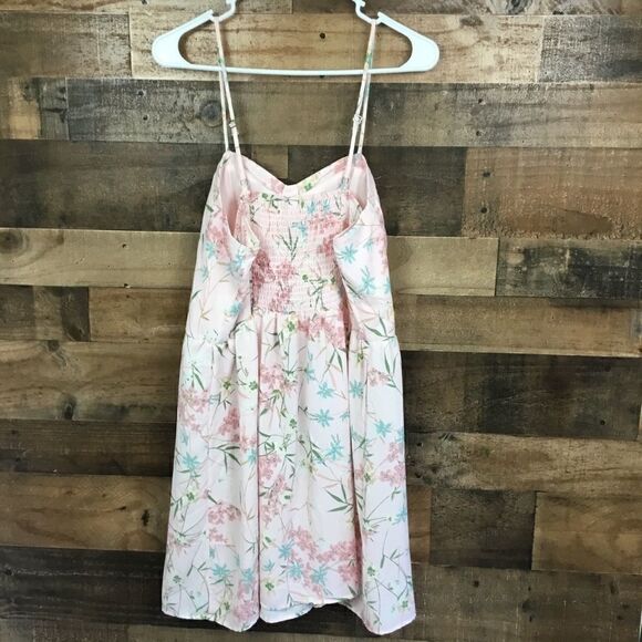 Xhilaration | Dress Floral Print White Pink Large - Picture 4 of 7